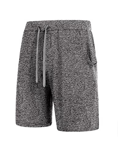 Onbay Herren-Shorts, Sport-Shorts, Bodybuilding, Workout, Laufen, schnelltrocknend, atmungsaktiv, aktive Shorts mit mehreren Taschen, grau, Groß Cover