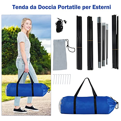 COSTWAY Tenda Spogliatoio da Campeggio con