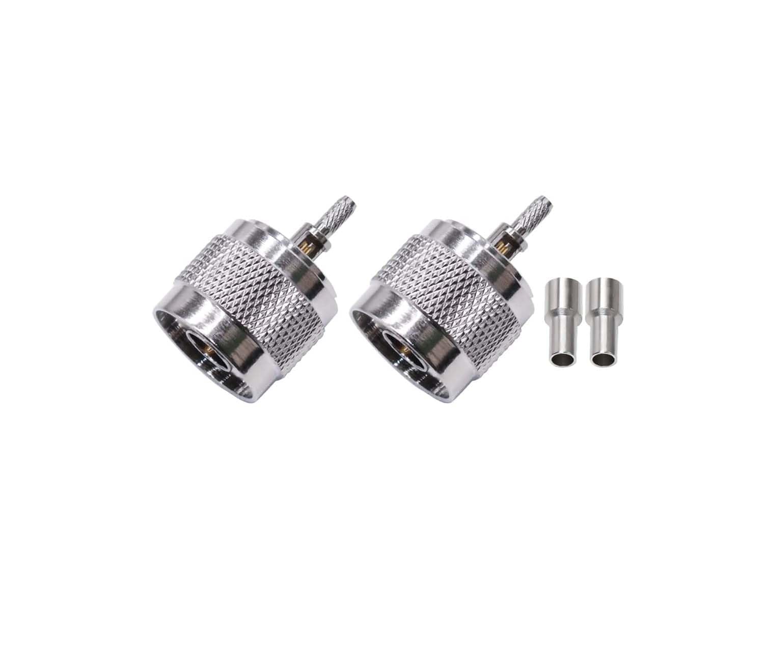 N Male Crimp Connector – N Type Plug Adapter for RG316/RG178 Coaxial Cable | Low Loss, High-Frequency RF Connector (Pack of 2)-picture-19