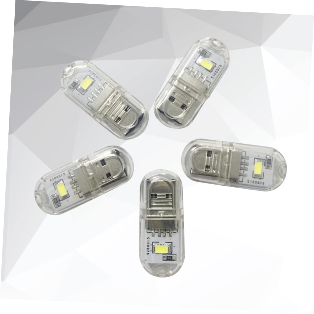 HOMSFOU 6pcs USB Mini Portable Led Night Light Two-Sided USB Bulb Lamp for Dormitory Emergency and Camping Use Lightweight and User-Friendly Keychain Design