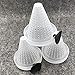 3X Fish Feeder - Reusable Plastic Cone Shaped Feeding Cup with Suction for Aquarium - White and Exquisite Workmanship