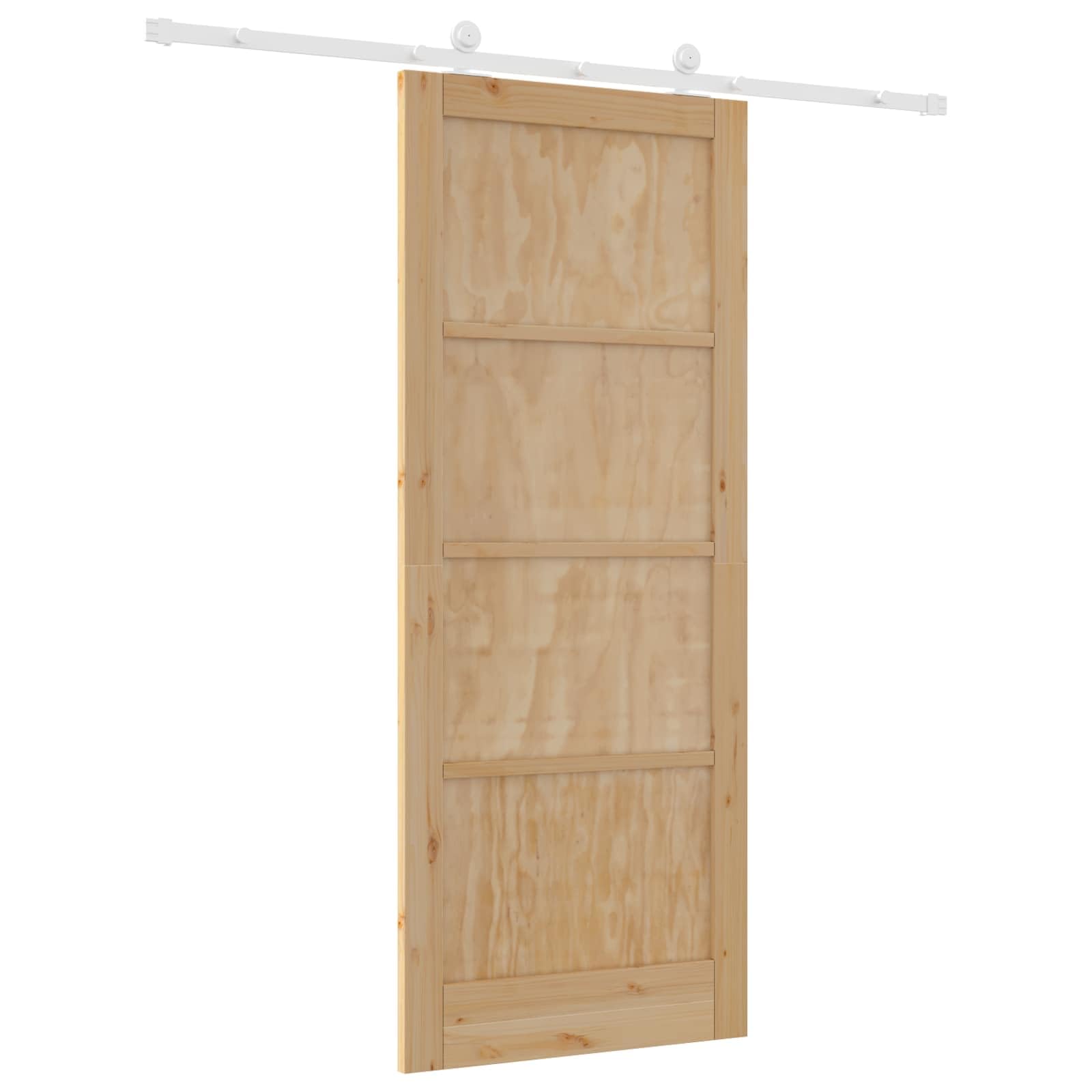 Nowoczesne drzwi przesuwne 86 x 211 cm, naturalne i białe