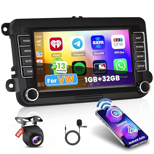 Hikity Android Wireless Carplay Autoradio mit Navi für VW Golf 5 6 Polo Passat