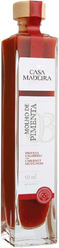 Molho de Pimenta Calabresa com Carbenet Salvignon Casa Madeira 50ml