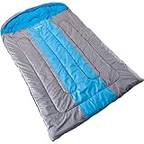 skandika Orkney - Saco de Dormir Rectangular para Acampada, Color Azul, Talla 235 x 150 cm