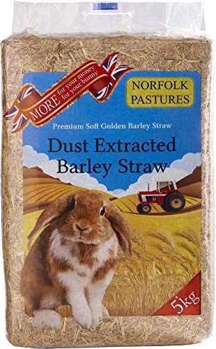 Norfolk Pastures Dust Extracted Barley Straw (Bulk Bale) (approx 5+kg)