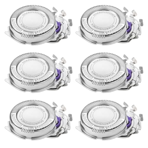 OFFCUP Testine di Rasoio, 6Pezzi Testina di Ricambio, Testina di Rasatura, Testine di Ricambio Compatibili con I Rasoi Elettrici Serie HQ8 PT7 AT7 AT8 PT720 PT725 PT860 AT890 AT750