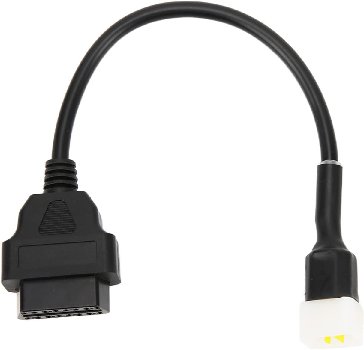 OBD2 6 Pin Diagnostic Adapter, 6 Pin OBD2 Diagnostic Cable Plastic Engine Fault Detector Tool Replacement for Delphi Motorcycle