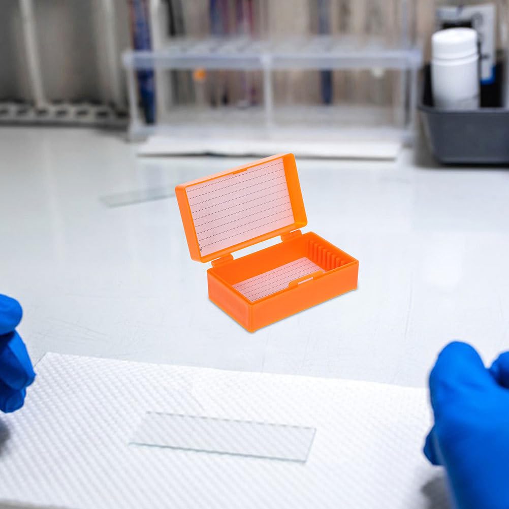 Luxshiny Caja De 6 Piezas Transparente Para Laboratorio Y Escuela Organizador Compacto Para Almacenamiento Y Protección De Diapositivas De Plástico