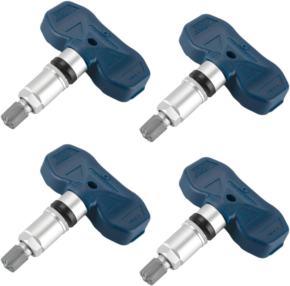 315MHz TPMS Sensor, Tire Pressure Monitoring System Sensor - Compatible for Cadillac Escalade 8 Cyl 5.3L, 8 Cyl 6.0L 2004 - Replace Part 15136883, 15102575 Set of 4