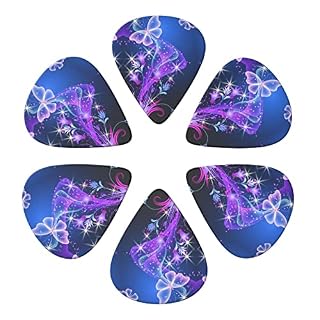 Purple Butterfly Lot de 6 médiators pour guitare acoustique, guitare électrique, basse, ukulélé – fins, moyens et épais - Les Beatles, Paul McCartney, John Lennon, RIngo Starr, George Harrison Purple Butterfly Lot de 6 médiators pour guitare acoustique, guitare électrique, basse, ukulélé - fins, moyens et épais – Image 4