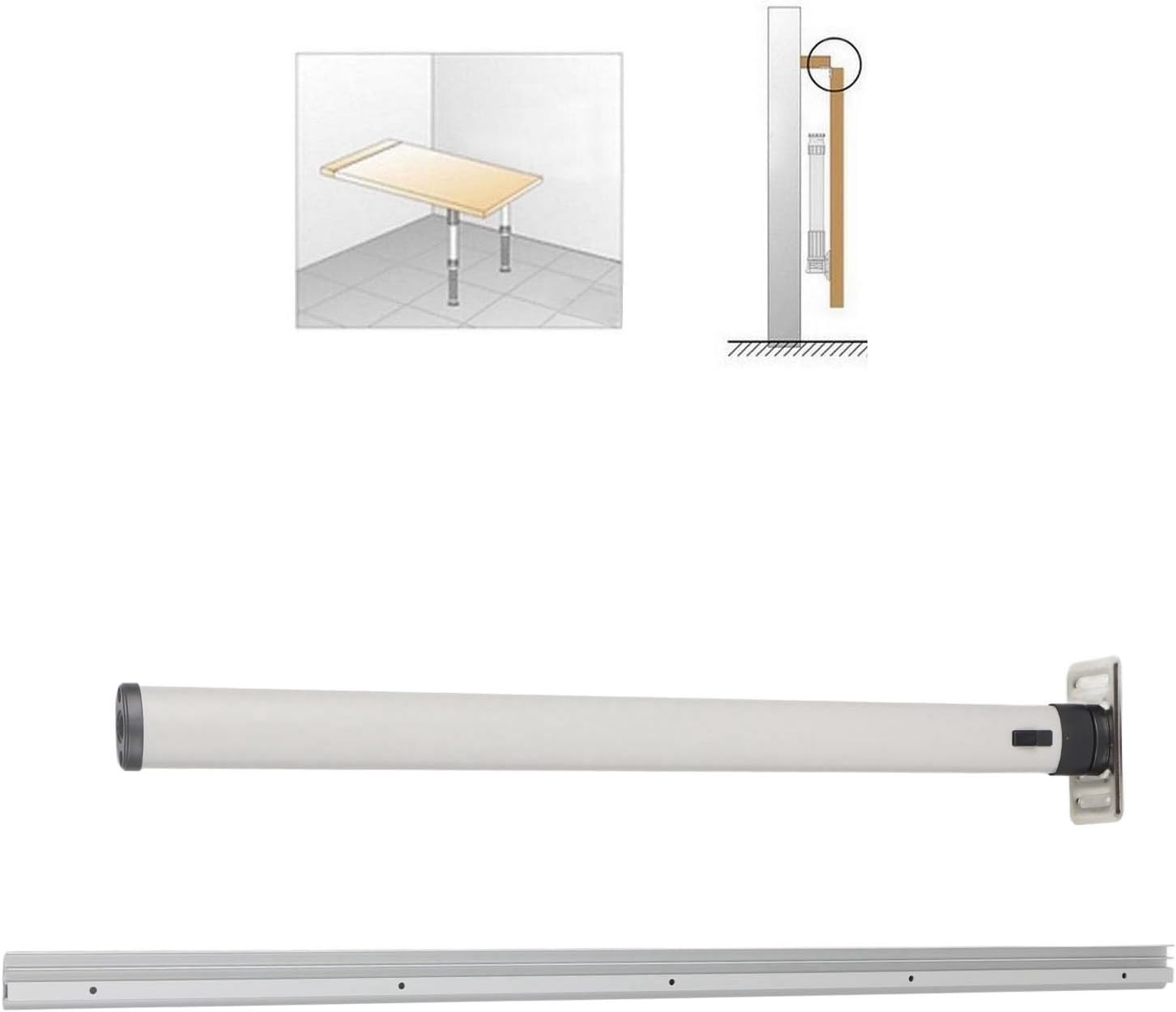 Foldable Table Leg、730mm/28.7in RVトレーラーのための取り外し可能なアルミニウム合金