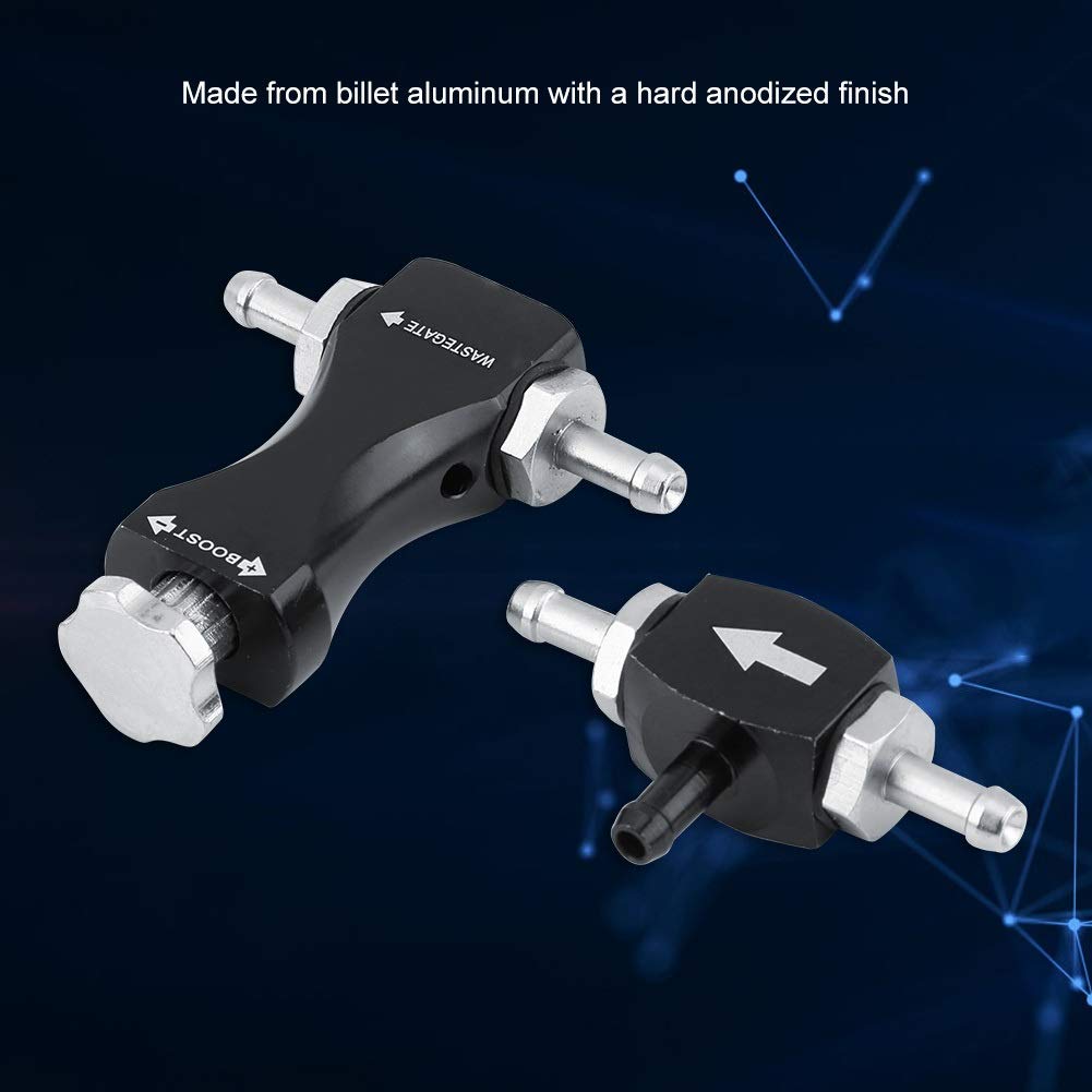 VOBOR Rubinetto a pressione turbo,Regolatore di sovralimentazione manuale Turbo Boost Turbo Tee Purge Valve Controller Turbo Accessorio Turbocompressore