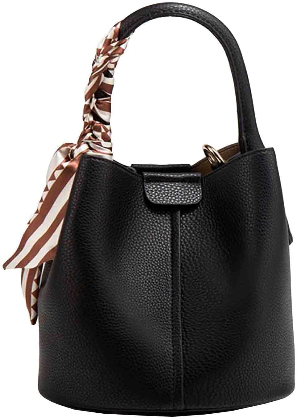 Women's bucket bag Mini PU leather bag Y2K shoulder bag minimalist crossbody bag designer shoulder bag