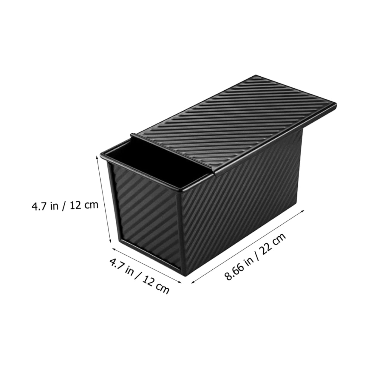 Cabilock 4 Piezas De Sartén Antiadherente Para Pan Sartén Con Tapa Utensilios De Cocina Molde Para Pan Con Tapa Utensilios Para Hornear Con Asa Tapete Para Hornear Panera De