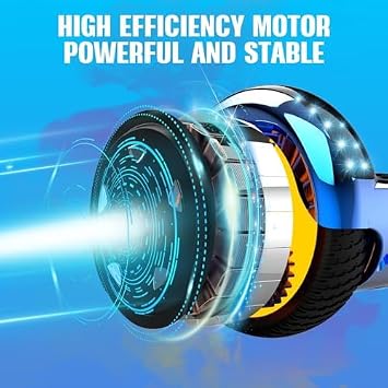 GeekMe Hoverboards Hoverboards for Kids 6.5 Inch with Bluetooth Speaker Beautiful LED Lights Gift for Kids and Teens