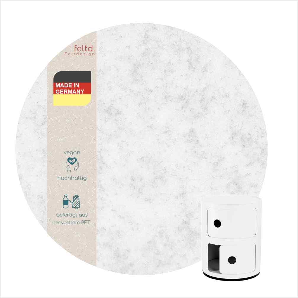 Eco Filzauflage Für Kartell Componibili Container – 40 Cm, Aus Recyceltem PET, Waschbar – Nachhaltig & Farbenfroh
