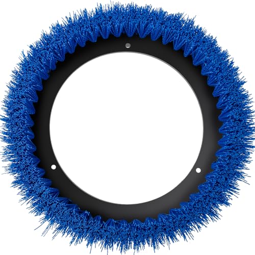 HHQ Commercial Scrub Brush for Orbital Floor Scrubber, Compatible with Oreck Orbiter XL ORB550MC, Bissell BGEM9000, 12' Diameter, Medium-Duty Brush, Blue