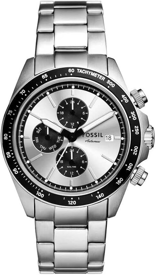 Fossil Autocross Orologio Uomo – Cassa 42mm In Acciaio – Movimento Multifunzione Al Quarzo – Cinturino In Acciaio – Impermeabile 5 ATM