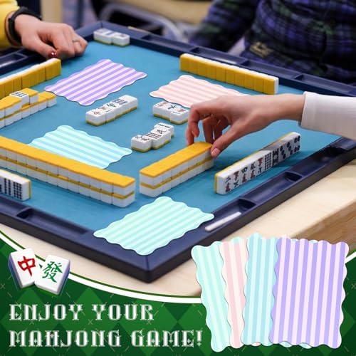 4 Piezas Mezclador de Cartas Mahjong de PVC Macaron miniatura 6