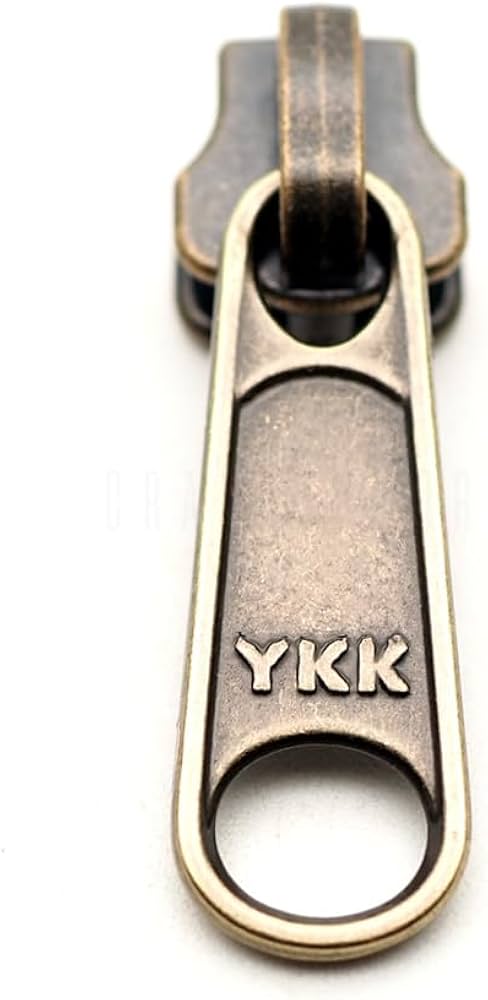 CRAFTMEMORE 10 Pack YKK Zipper Head with 1-1/4 Inch Pull Tap