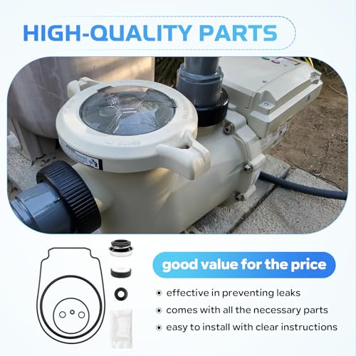 Pool Pump Bolt Kit and O-Ring Rebuild Repair Kit, Complete Hardware Assembly, fit for All Pentair WhisperFlo/IntelliFlo Pool Pumps Seal/Bolt Parts, (Pumps Manufactured 2/1/2008 and Later) - Thumbnail 6
