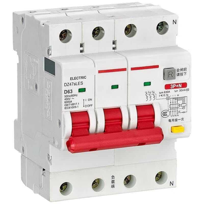 Disyuntor contra pequeñas fugas DZ47sLES 3P+ND 40 A 300 mA línea superior