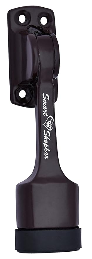 Smart Shophar Ajanta Door Stopper Brown 5 inches Pack of 1, with Screws/Kickdown Door Stop with Rubber Tip Bottom/Home, Office, Bathroom/Slip-Resistant Tiles, Carpet, Wood Laminated Floors at Rs. 209