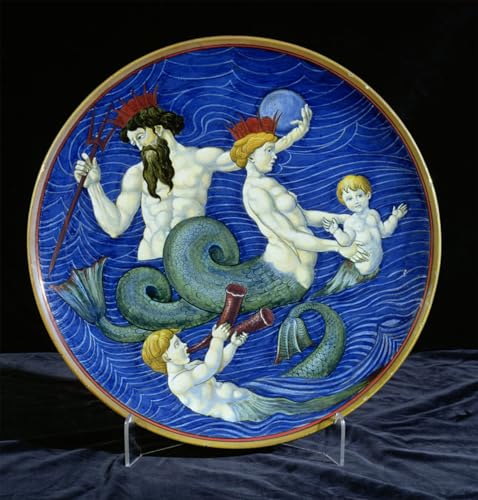 Affiche de peinture animaux et triton couronné pour sublimer votre décoration de bureau