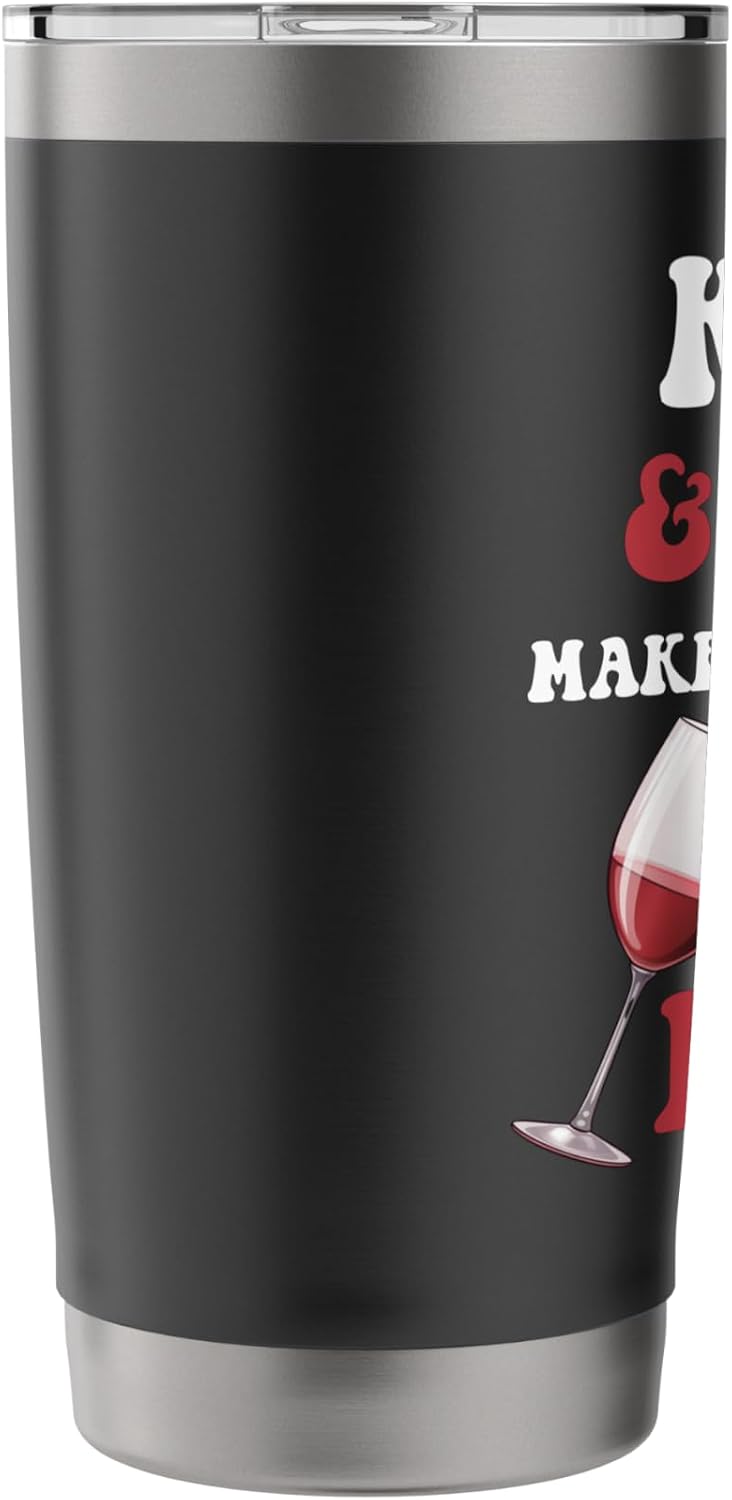 KATIE And Wine Make Everything Fine Name KATIE Stainless Steel Insulated Tumbler image 4