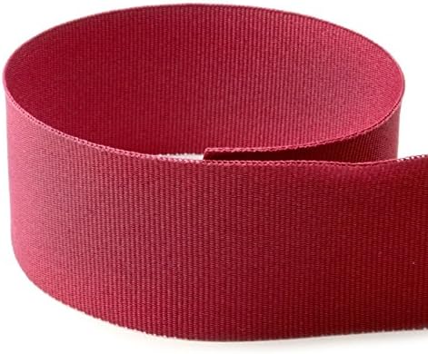 USA | American Made 1-3/8" Ruby Red Solid Grosgrain Ribbon - 100 Yards - (Multiple Widths & Yardages Available)
