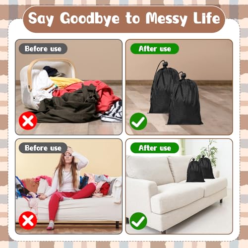 12pcs Waterproof Drawstring Bag,7.7 x 5.3inch Waterproof Cinch Ditty Bag,String Bags for Gifts Games Storage DIY for Women Men4