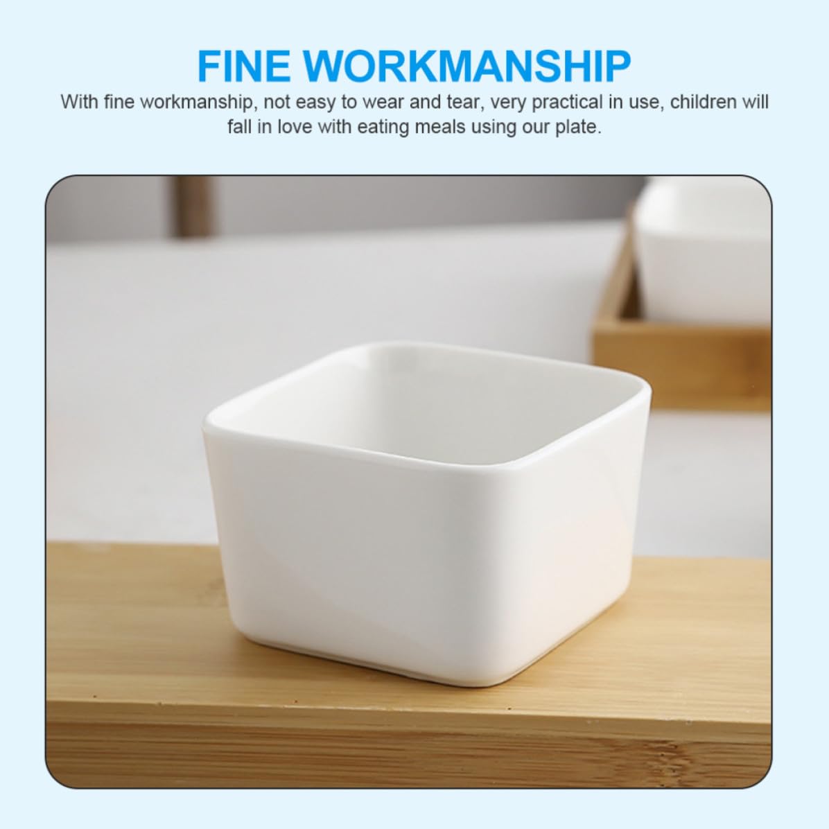 ABOOFAN Bandeja de Cerámica Dividida para Aperitivos Compartimentos, Fácil de Limpiar y Portátil, Adecuado para Servir Snacks en Casa