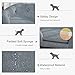 PawHut Dog Sofa Bed Pet Chair Couch with Water Resistant Fabric, Kitten Lounge with Soft Cushion Washable Cover, Wooden Frame for Mini Size Dogs - Grey
