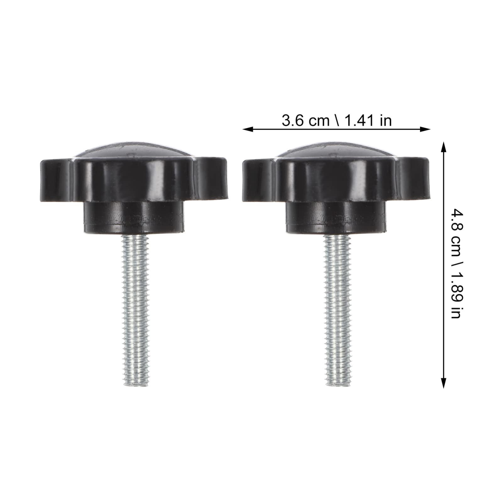HOMOCONO Hexagonal Screw Knobs 20pc Set M6x30mm t Track Accessories Star Knob Clamping Handles No Tools Needed