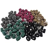 Rueda de pulido, paquete de 100 ruedas de desbarbado abrasivas, kit de pulido de metal, accesorios de herramientas giratorias para pulido de metal, limpieza de óxido, eliminación de pintura y otros