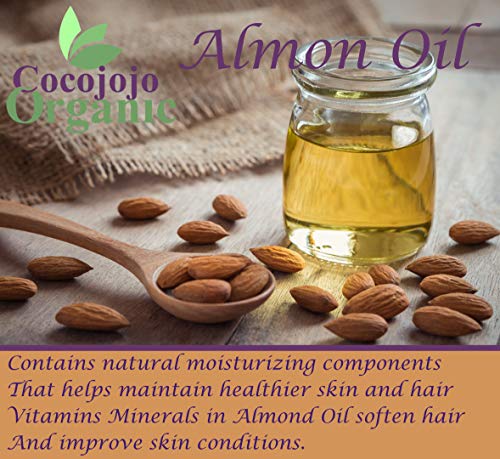 Sweet Almond Oil 32 Oz 100% Pure Natural Cold Pressed Unrefined Extra Virgin - Therapeutic Grade A For Hair Skin Body Nail And Beard Carrier Oil For Essential Oils #TOP6