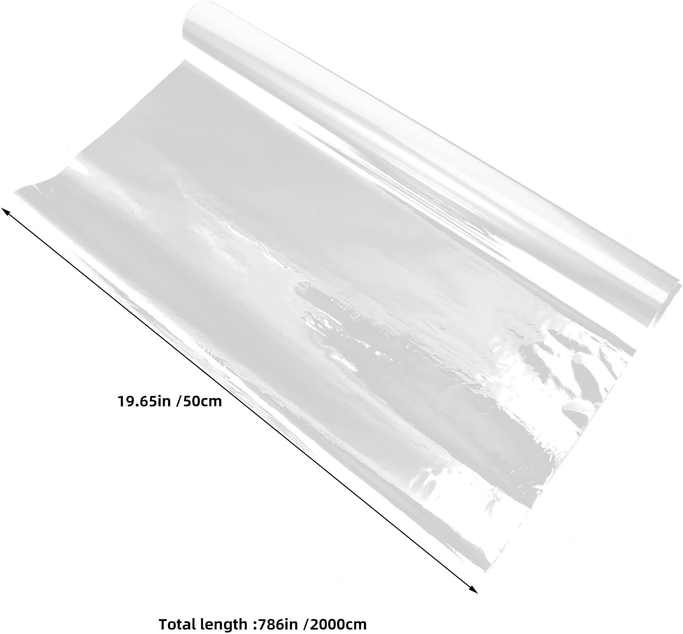 OSOLADY 1 Roll Cellophane Wrap for Baskets - 1.4 Mil Clear Cellophane Sheet for Treats and Basket Making - 20" Wide 65 Feet Cello Wrap Floral Arrangement Supply