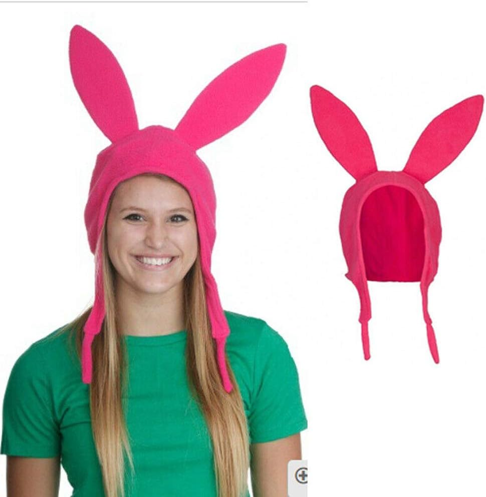 Family Matching Bob's Louise Rabbit Ear Hat Burgers Beanie Halloween Christmas Costume Cosplay Bunny Ears Hat - Image 4