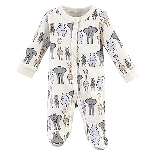 Hudson Baby Unisex Baby Preemie Sleep And Play And Cap Royal Safari, Preemie #TOP1