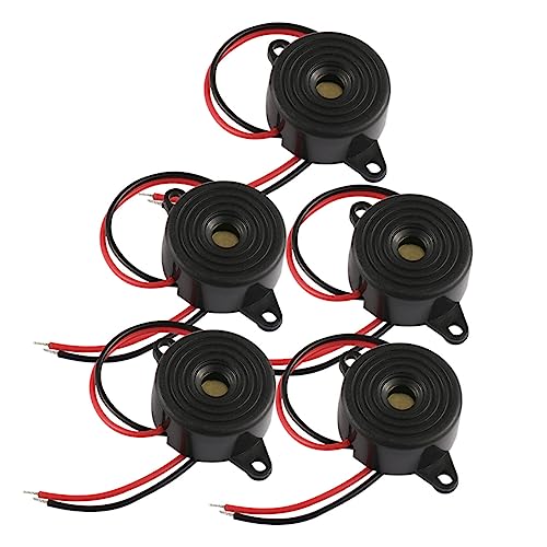 TIDTALEO Zumbadores Piezoeléctricos Activos 20 De 5 Unidades, Alarma Electrónica De Altos Cables De 2 Hilos Para Vehículos, Dispositivos Electrónicos y Sistemas De Alarma
