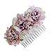 Produktbild HomeDecTime 1 Stück Haarkamm Mit Nelke Blumen Frauen Lady Frisur Zubehör - Aschpink