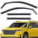 Extra Durable Window Deflectors in-Channel Window Visors Rain Guards Fit for Honda...