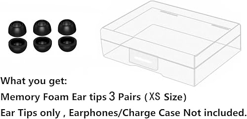 Vista 14 de Almohadillas de repuesto para AirPods Pro, JNSA Air Pods Pro Covers Air Pods Pro, almohadillas de silicona para los oídos, 3 pares, tamaño pequeño