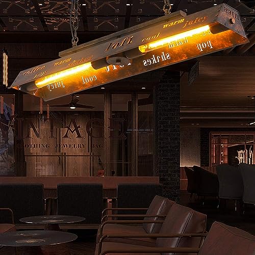 Lustre industriel rétro en fer E27 avec hauteur réglable pour cuisine - 3
