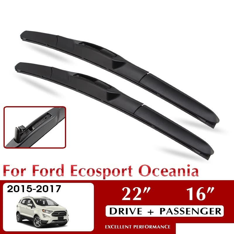 Wycieraczki wycieraczki samochodowe do Ford Ecosport Oceania 2015-2017 akcesoria do przedniej szyby przedniej szyby 22 "+ 16" LHD RHD(Right Steering2216)