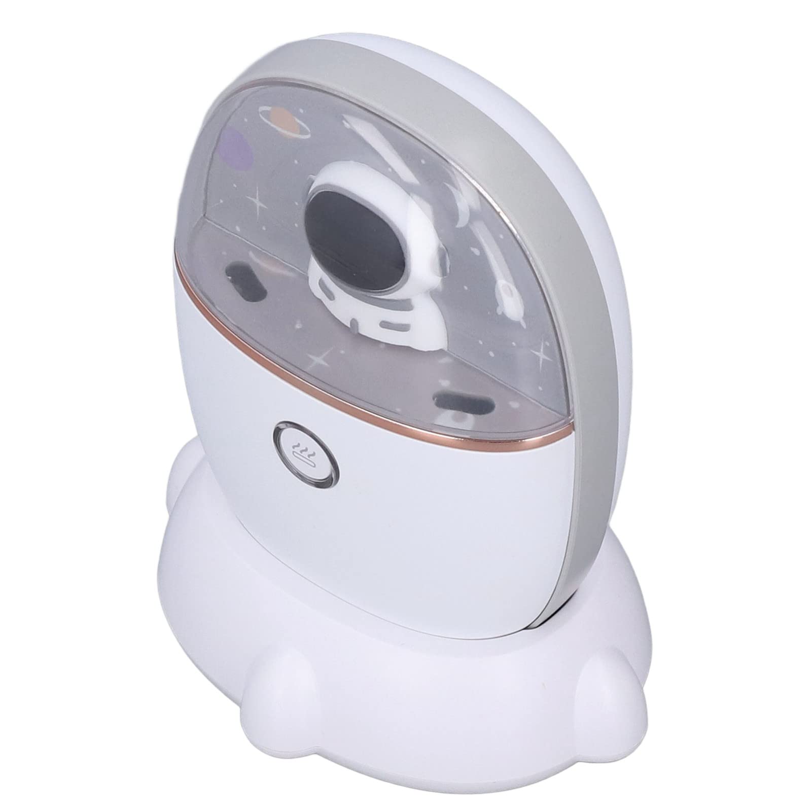 Qcwwy Scaldamani Ricaricabile, Ricarica Alimentata Tramite USB Scaldamani a Doppia Faccia Scaldamani Portatile Power Bank Scaldamani a Grande capacità della Batteria con Luce per L'utilizzo(Bianco)