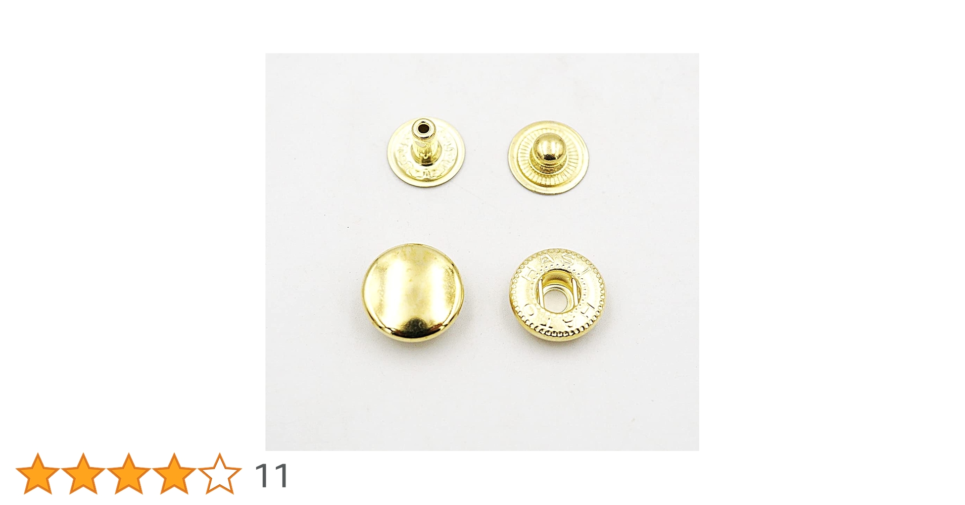 Amazon.co.jp: バネホック 小（No.1ホック）50個セット ブラス