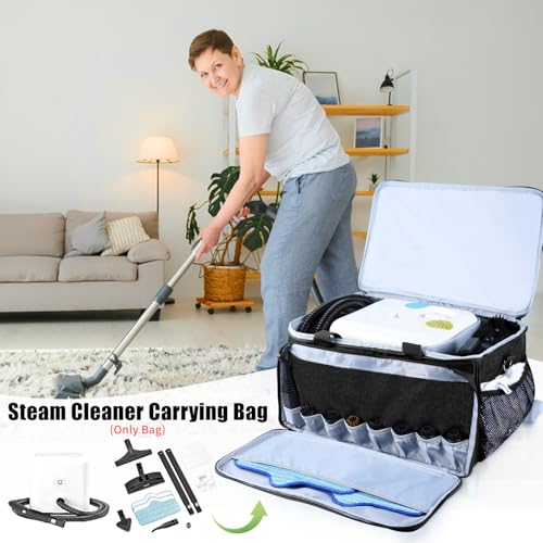 TEFGTER Steam Cleaner Storage Bag Compatible with Dupray Neat Steam Cleaner,Carrying Case with Pockets,Portable Steam Cleaner Organizer Bag with Large Space(Case Only)(Black) by TEFGTER - Image 8