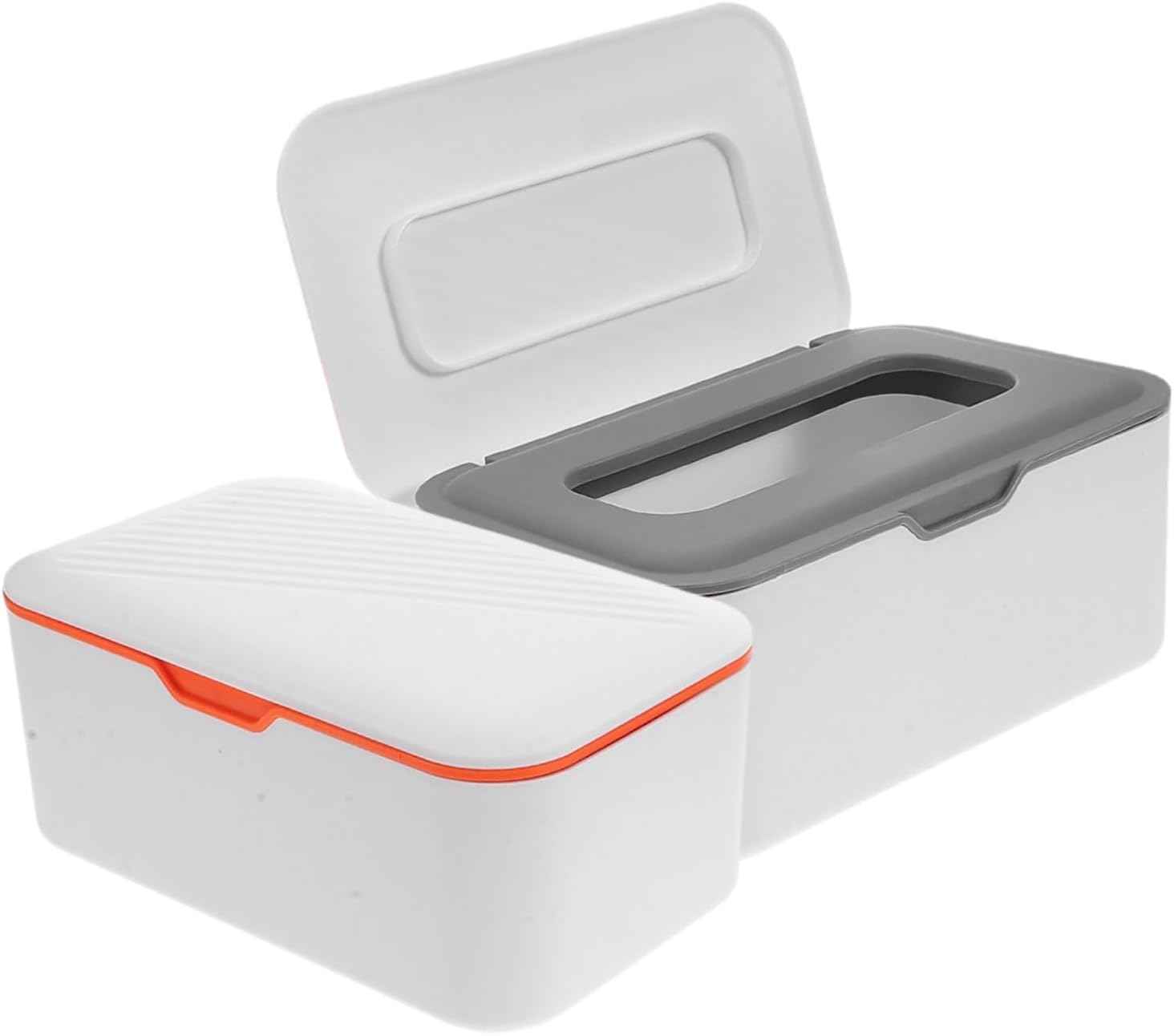 2pcs Wipes Lid Storage Box Refillable Wet Tissue Dispenser Compact Wipes Holder Box for Bathroom Kitchen Tissue Case